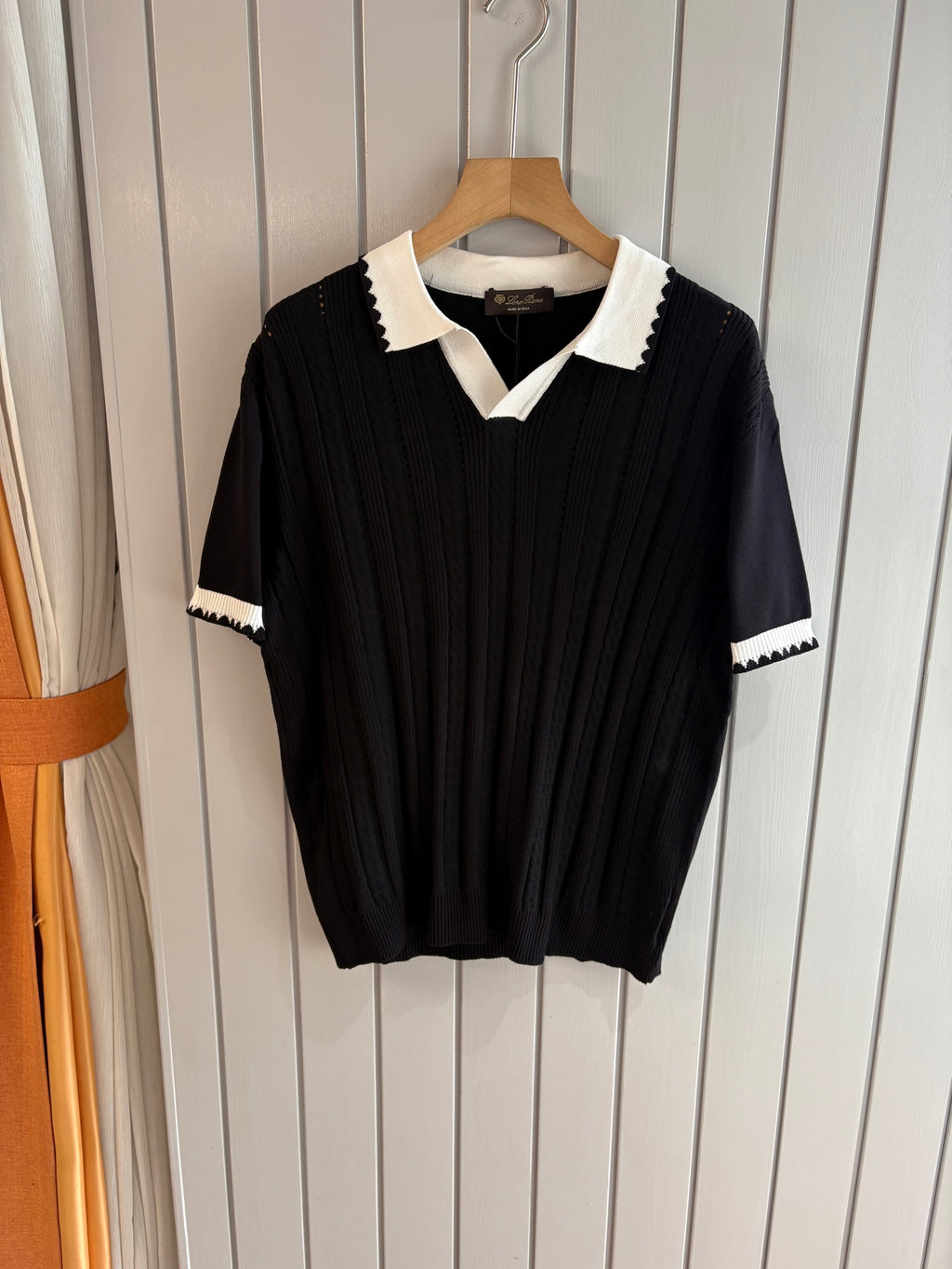 Loro 25fw jacquard t-sshirt