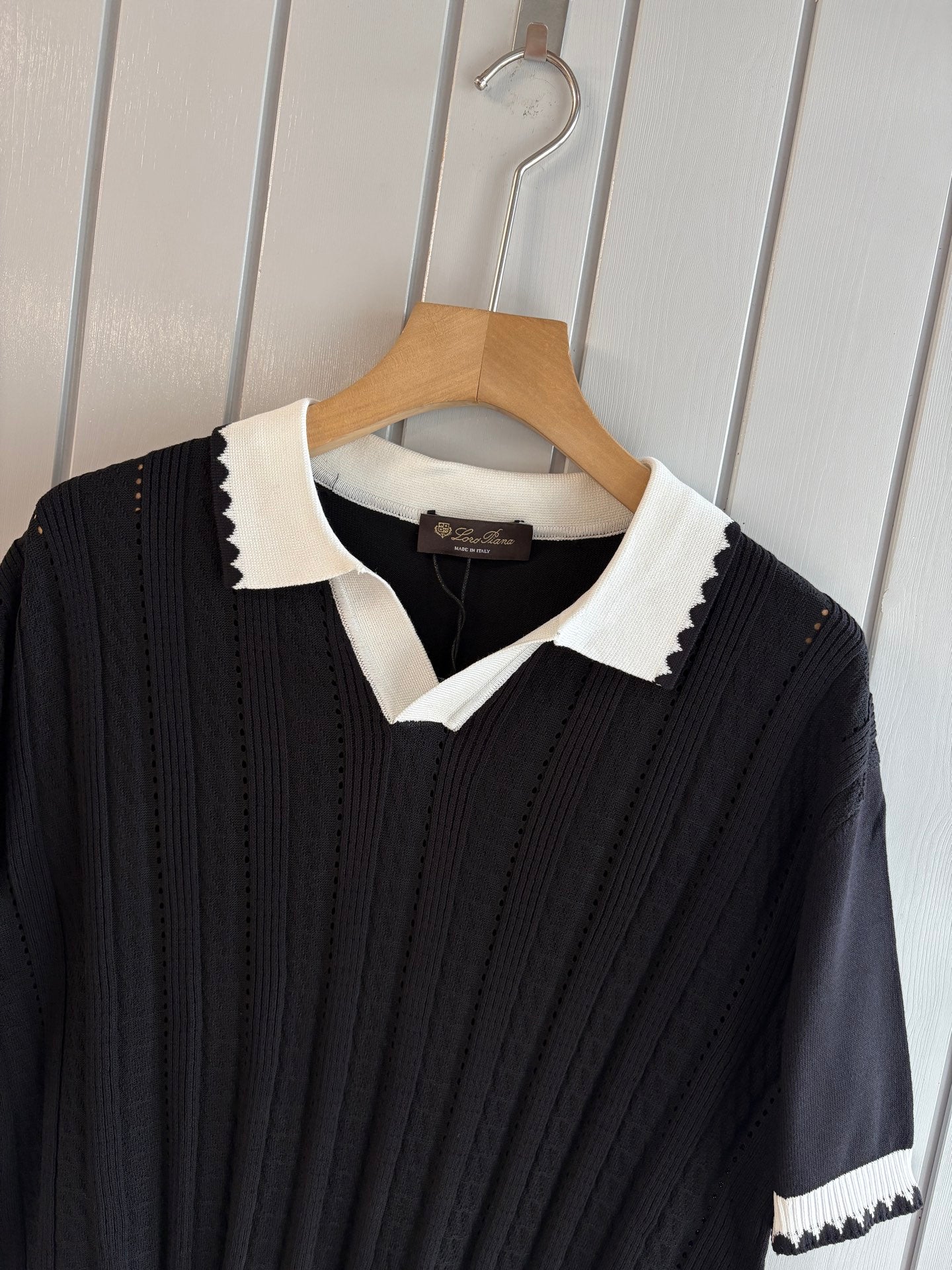 Loro 25fw jacquard t-sshirt