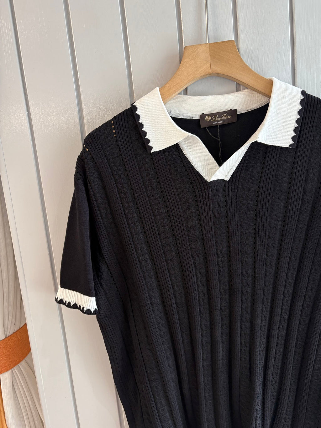 Loro 25fw jacquard t-sshirt