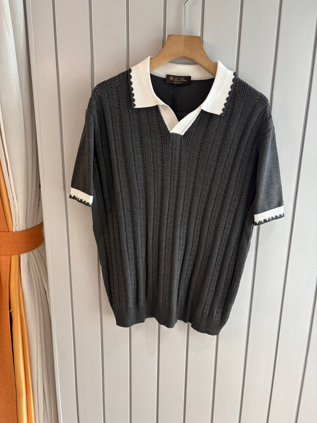 Loro 25fw jacquard t-shirt