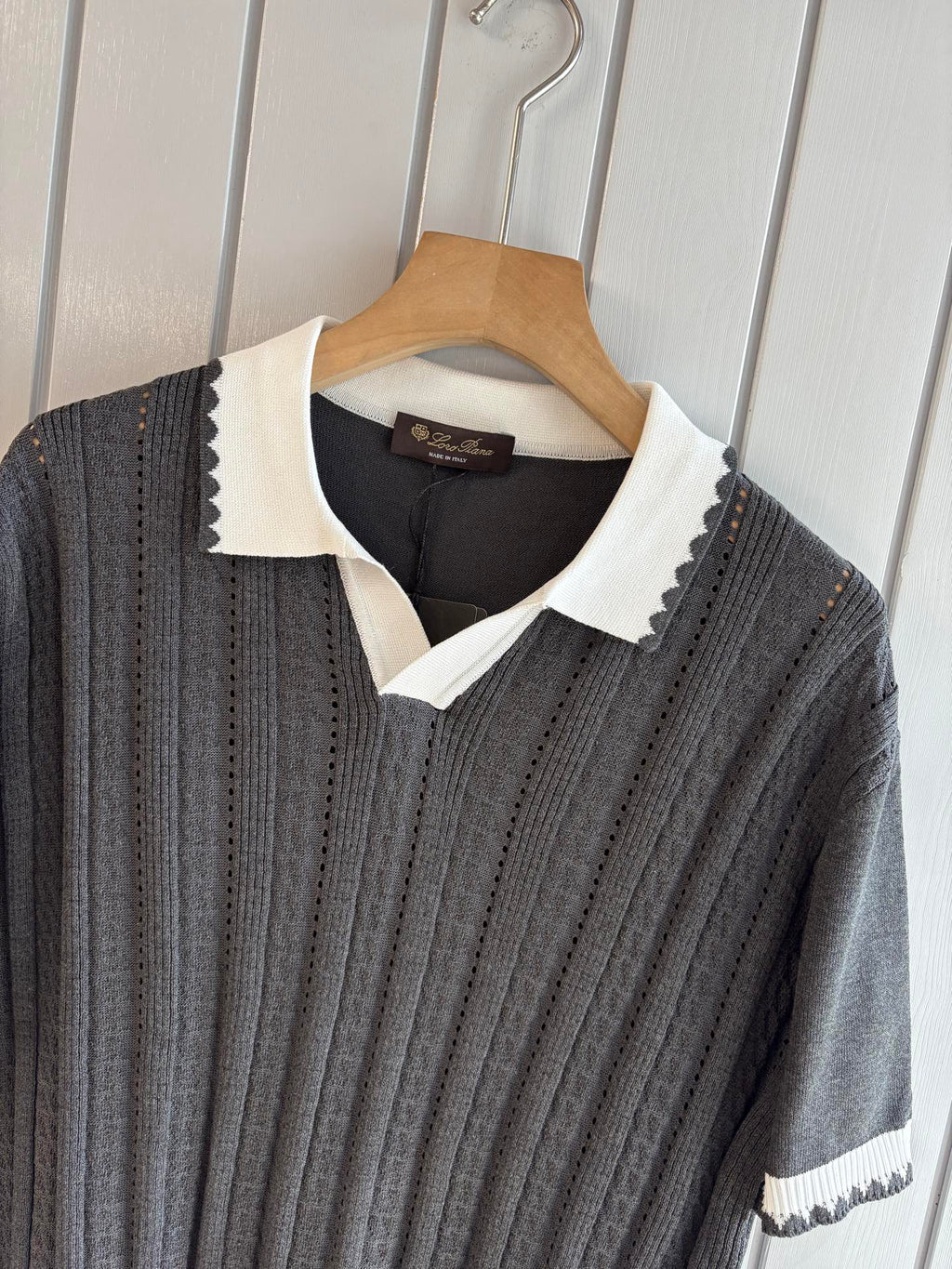 Loro 25fw jacquard t-shirt