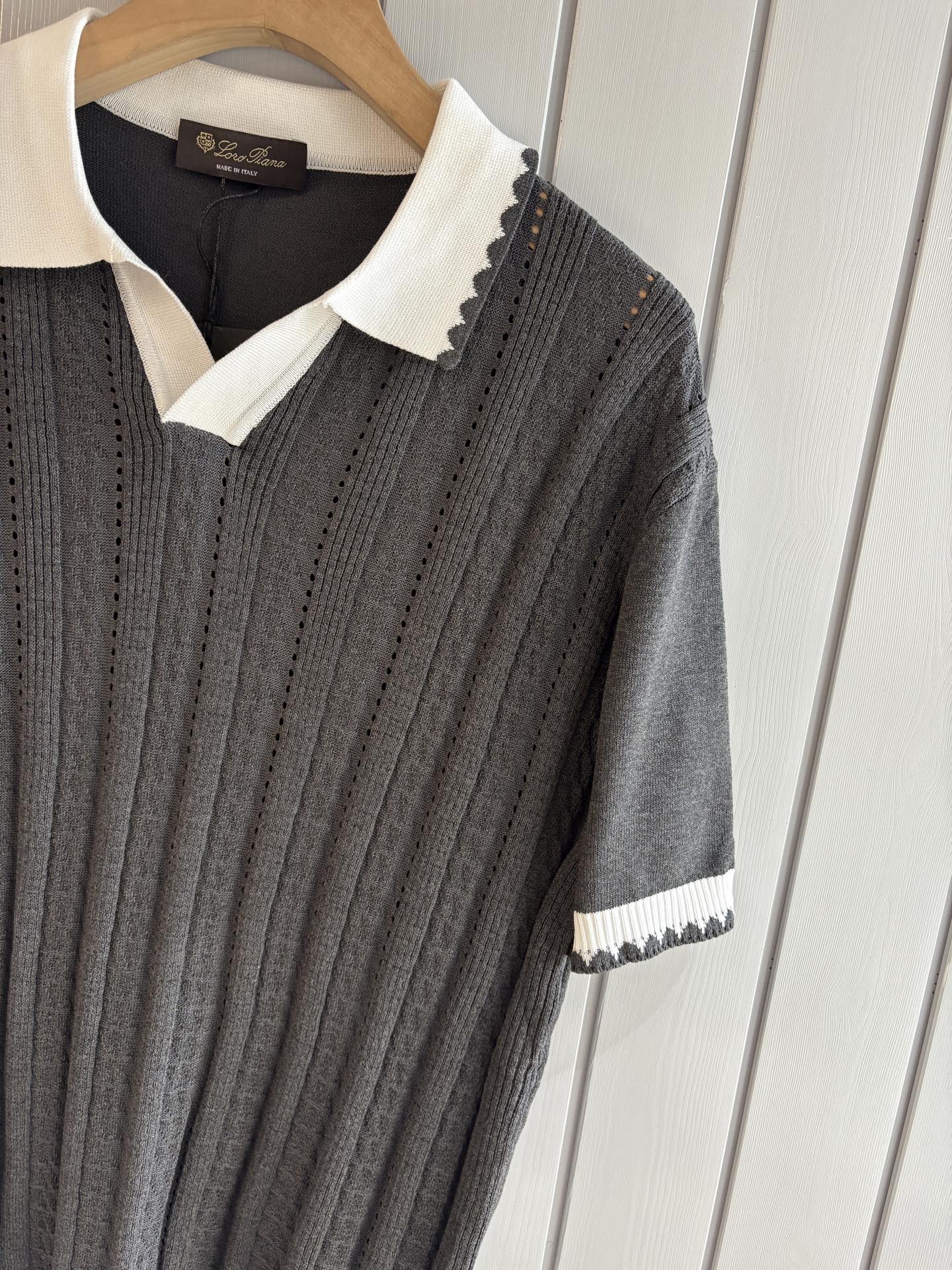 Loro 25fw jacquard t-shirt