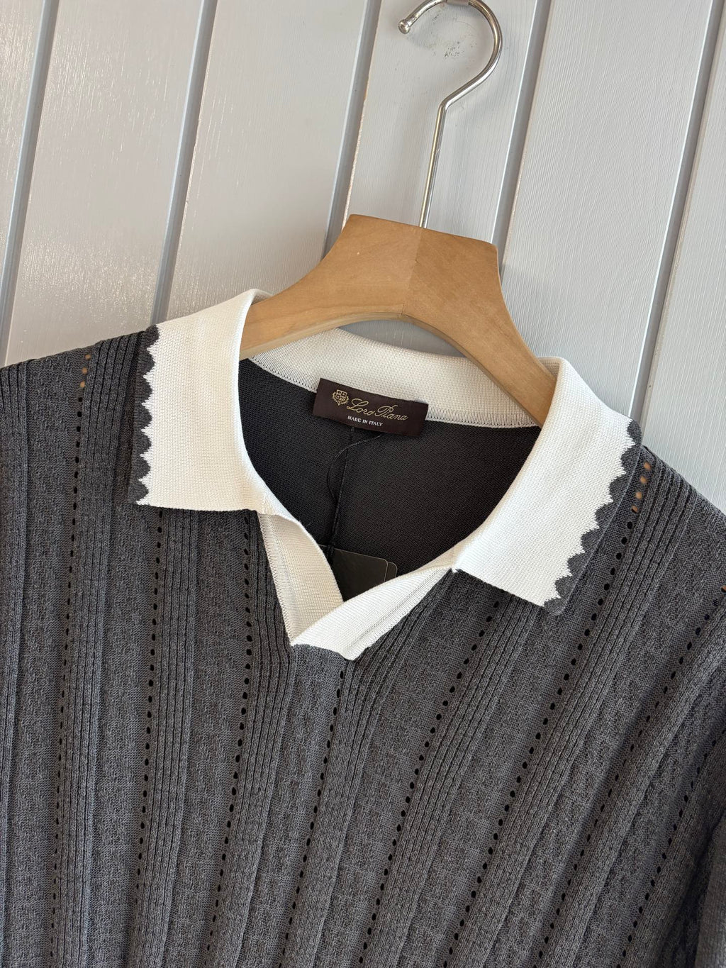 Loro 25fw jacquard t-shirt