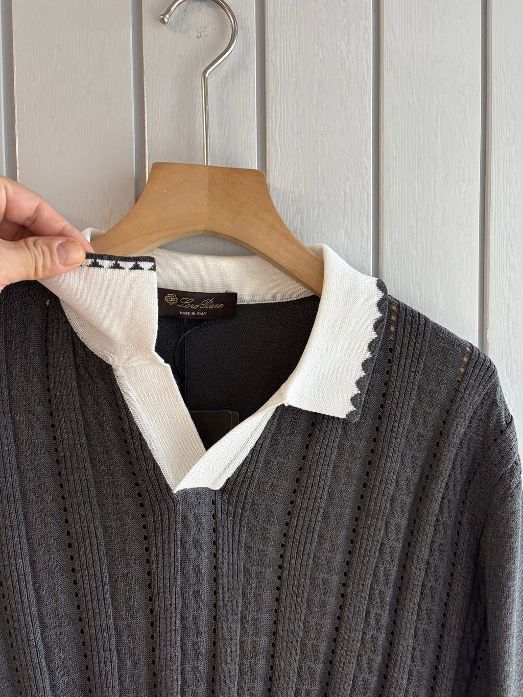 Loro 25fw jacquard t-shirt