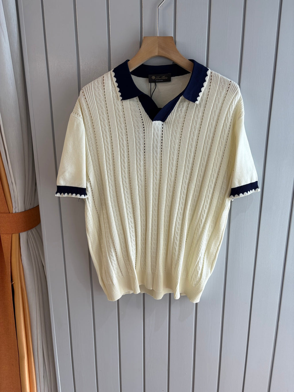 Loro 25fw jacquard t-shirt