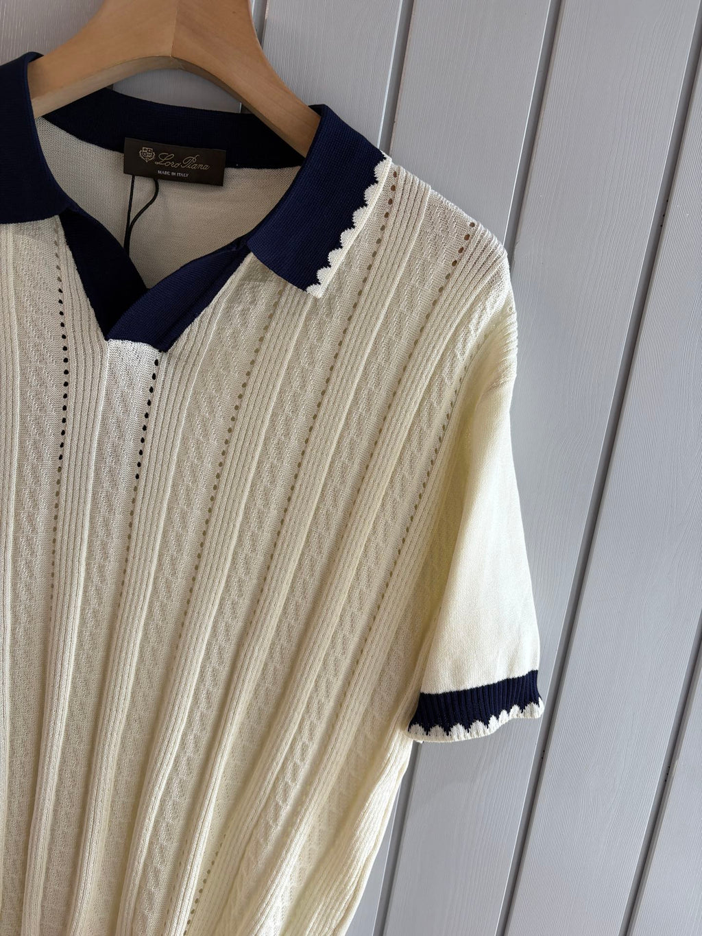 Loro 25fw jacquard t-shirt