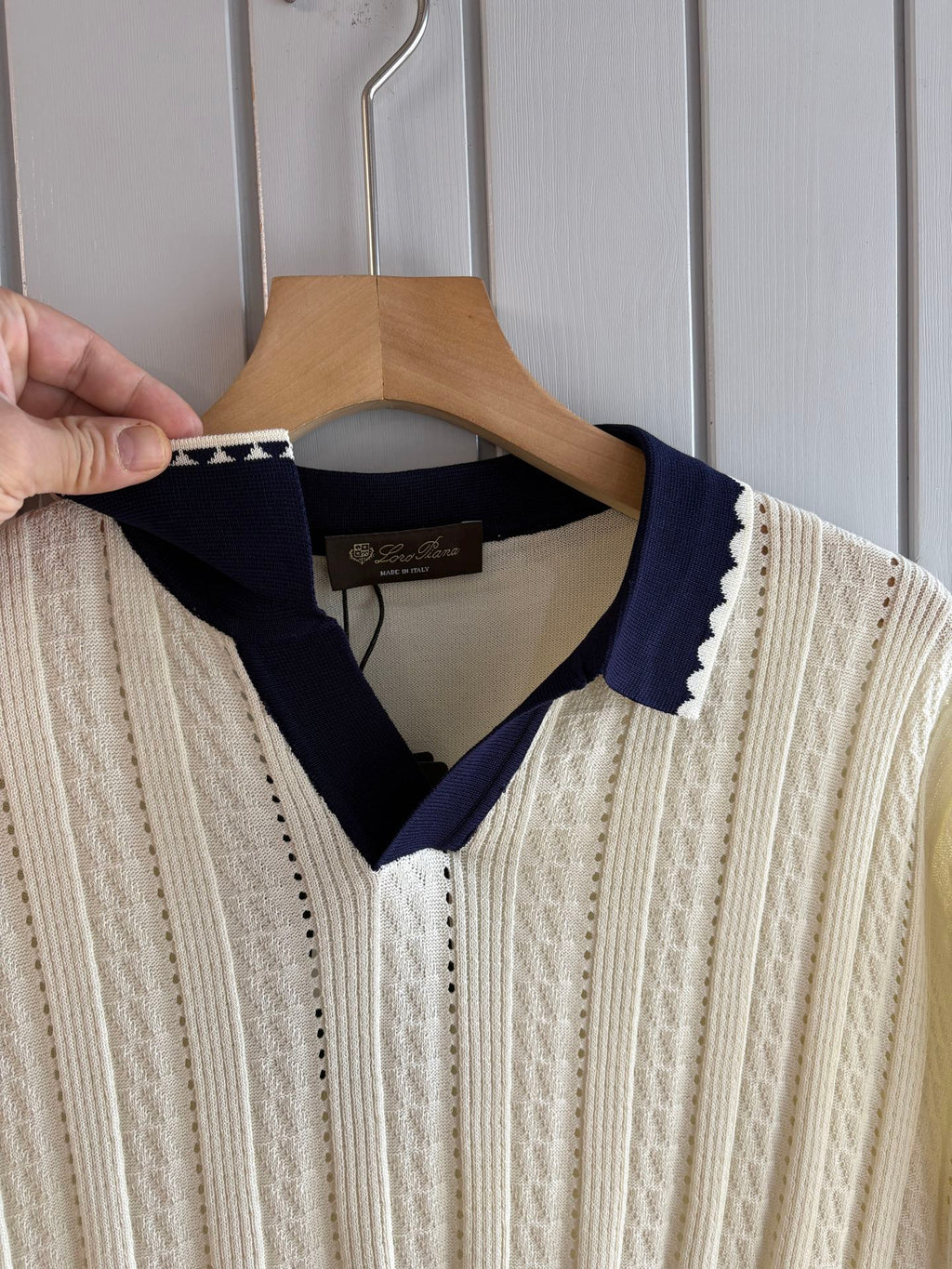 Loro 25fw jacquard t-shirt