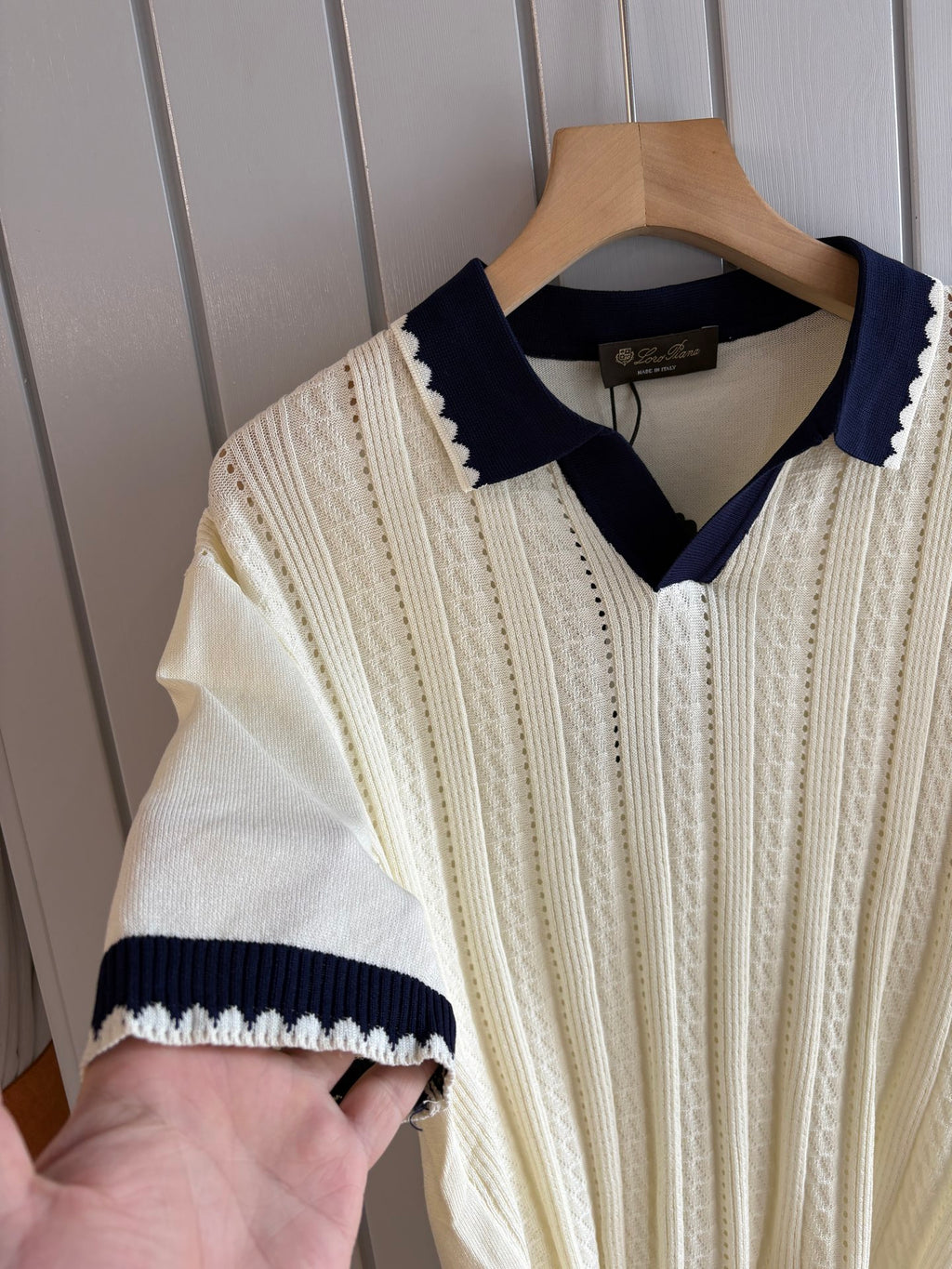 Loro 25fw jacquard t-shirt