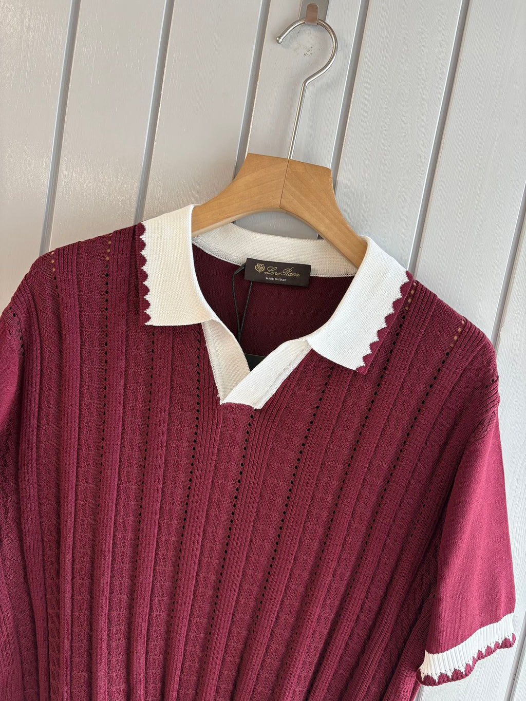 Loro 25fw jacquard t-shirt