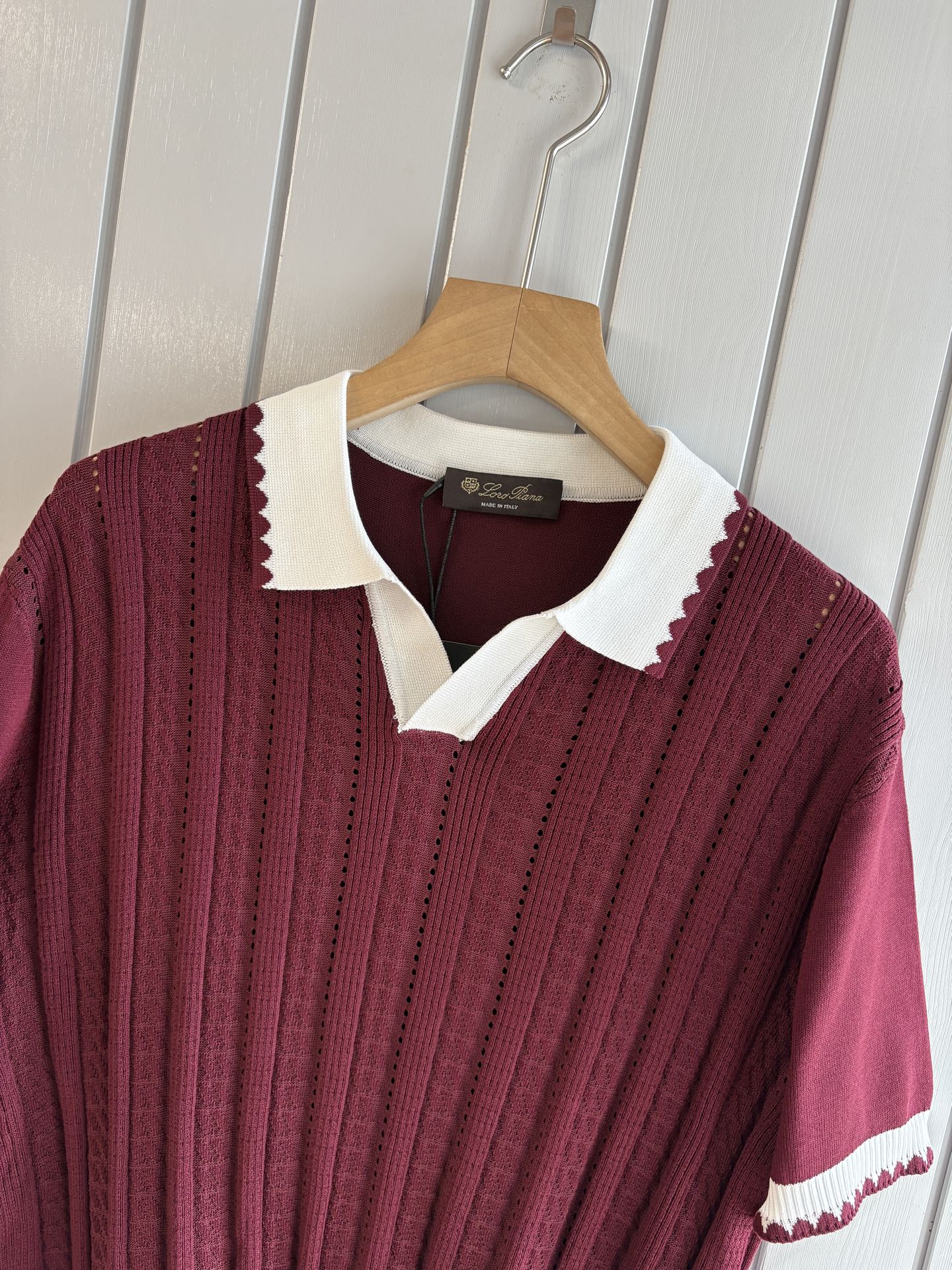 Loro 25fw jacquard t-shirt