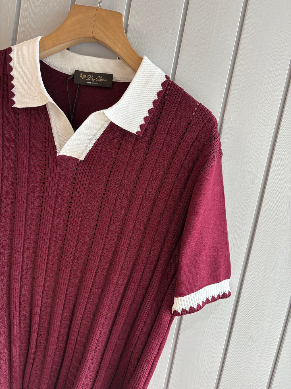 Loro 25fw jacquard t-shirt