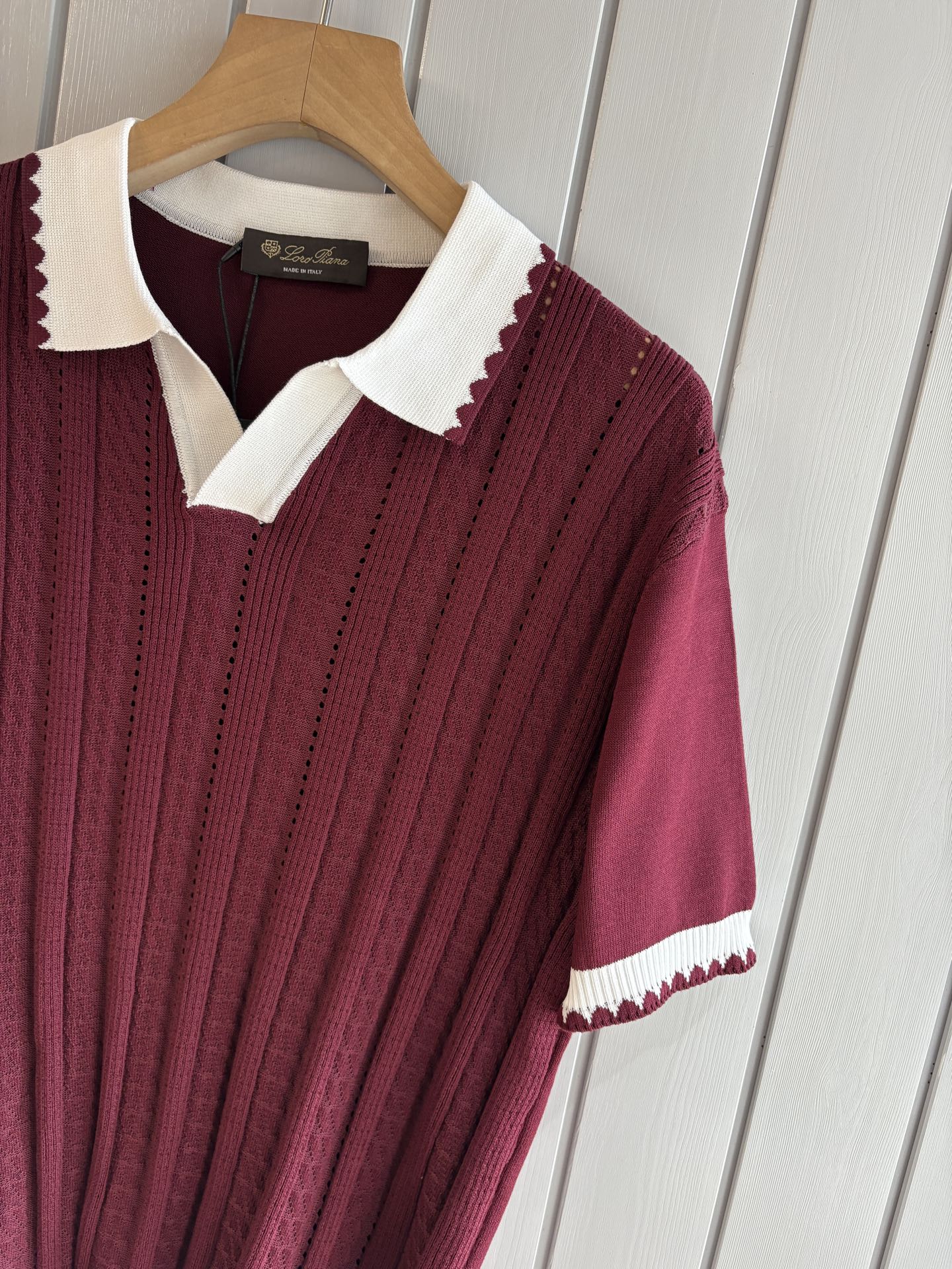 Loro 25fw jacquard t-shirt