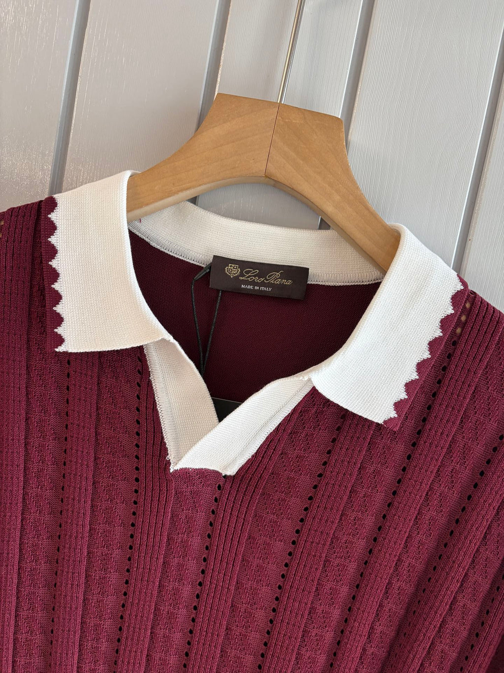 Loro 25fw jacquard t-shirt