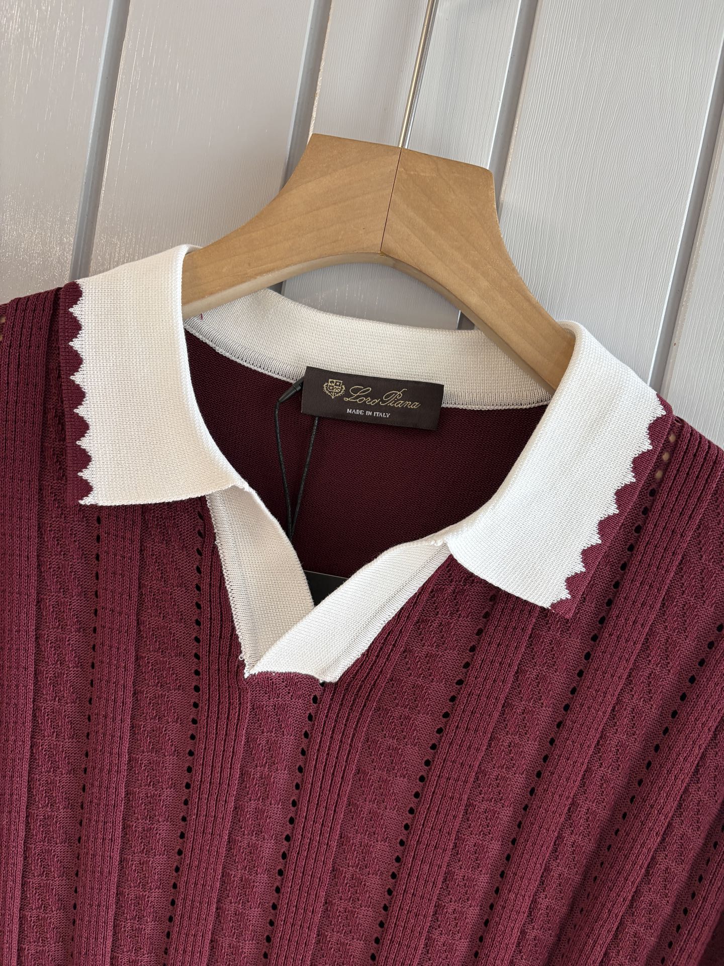 Loro 25fw jacquard t-shirt