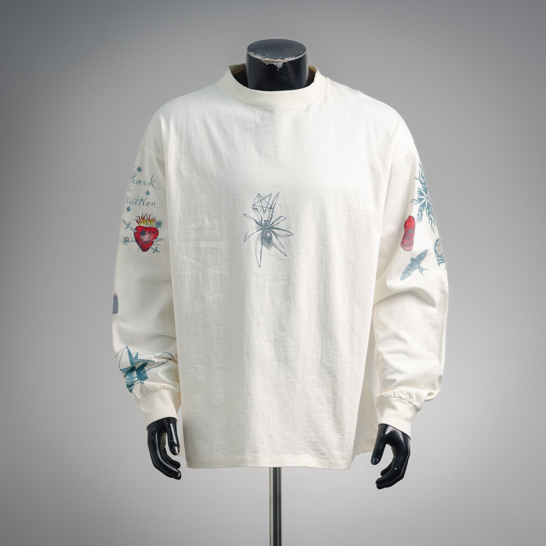 Saint 25fw printed sweatshirt