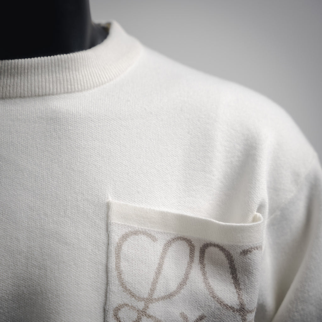Loe 25fw embroidered sweater