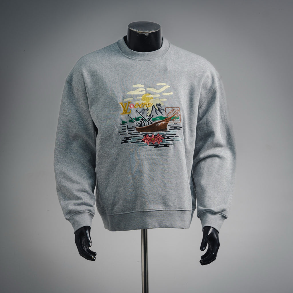 Louis 25fw embroidered sweatshirt