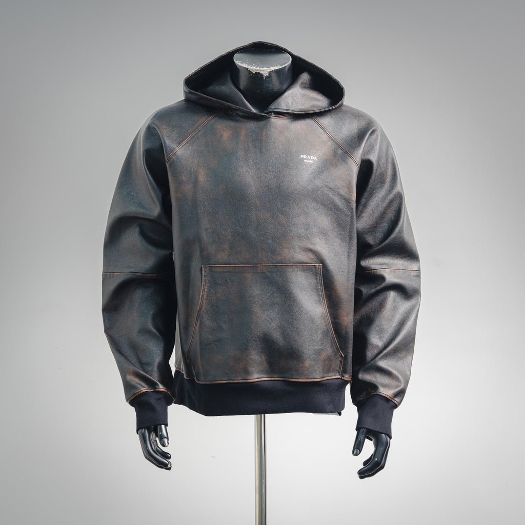 Pra 25fw leather jacket