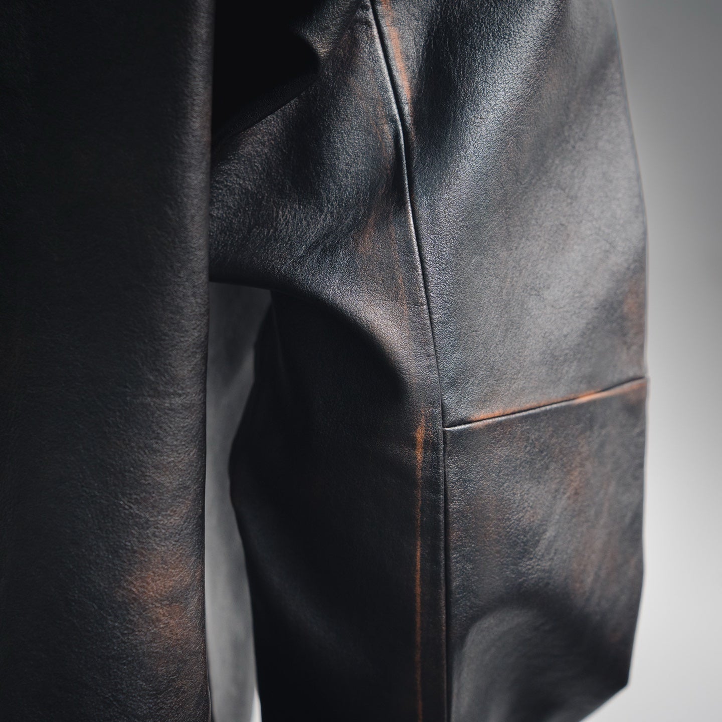 Pra 25fw leather jacket