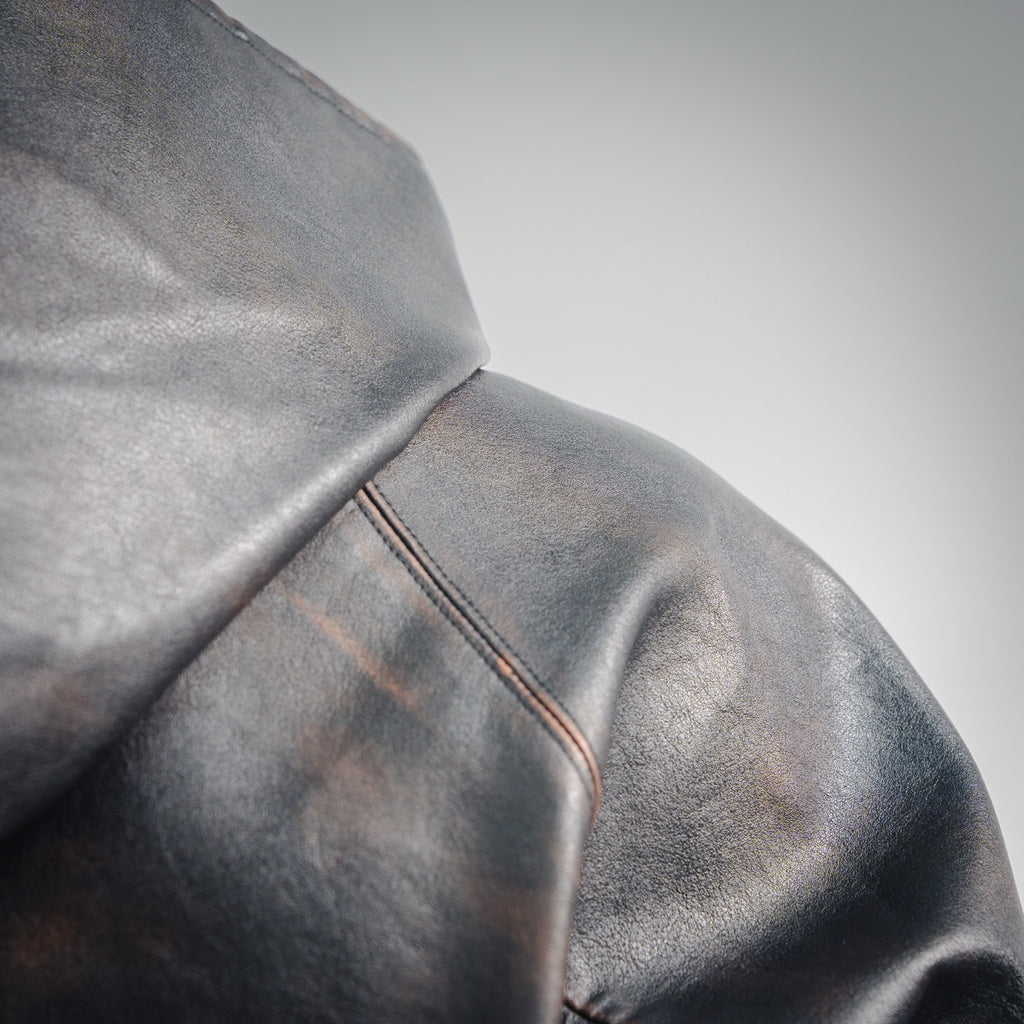 Pra 25fw leather jacket