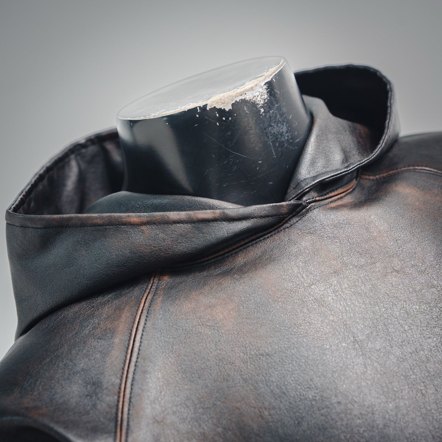 Pra 25fw leather jacket