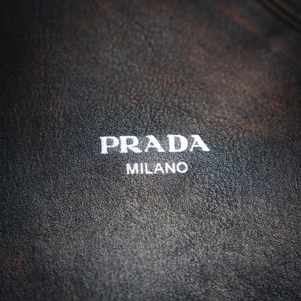 Pra 25fw leather jacket