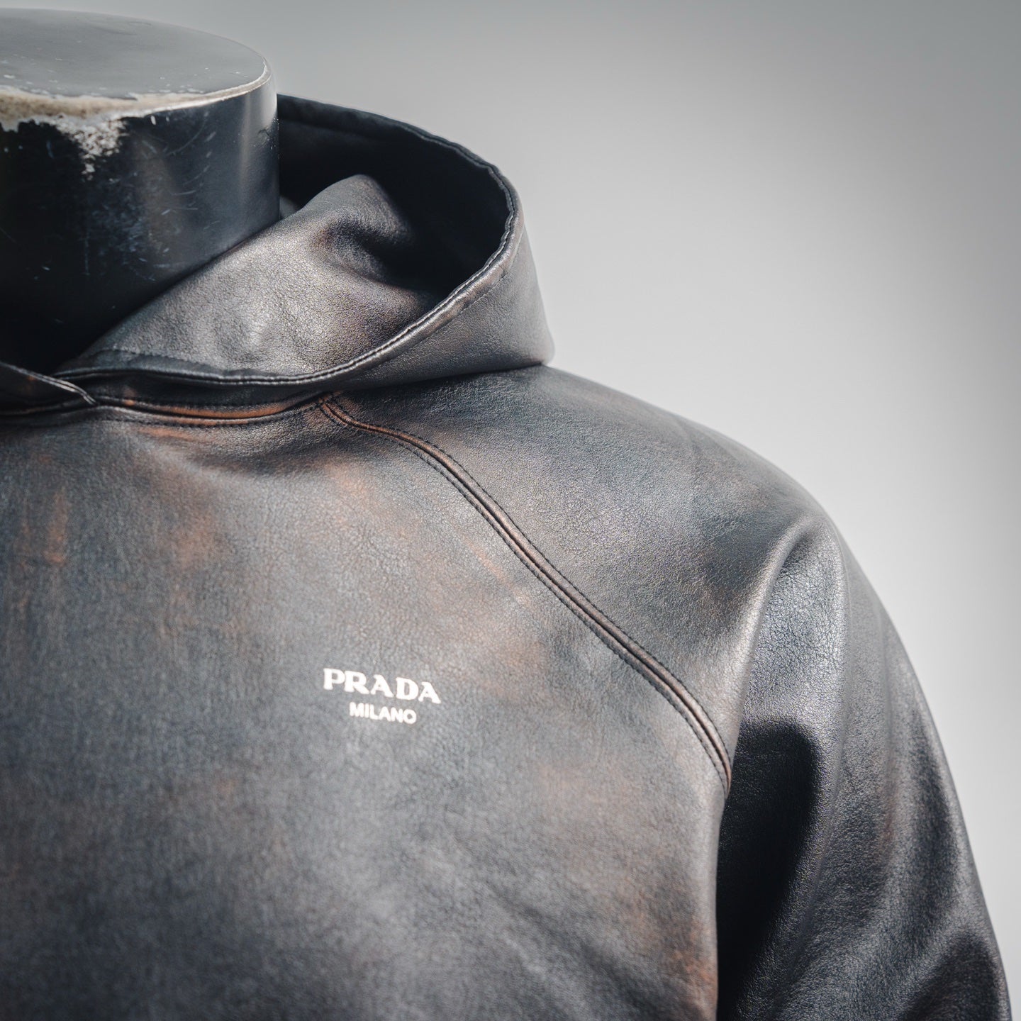 Pra 25fw leather jacket