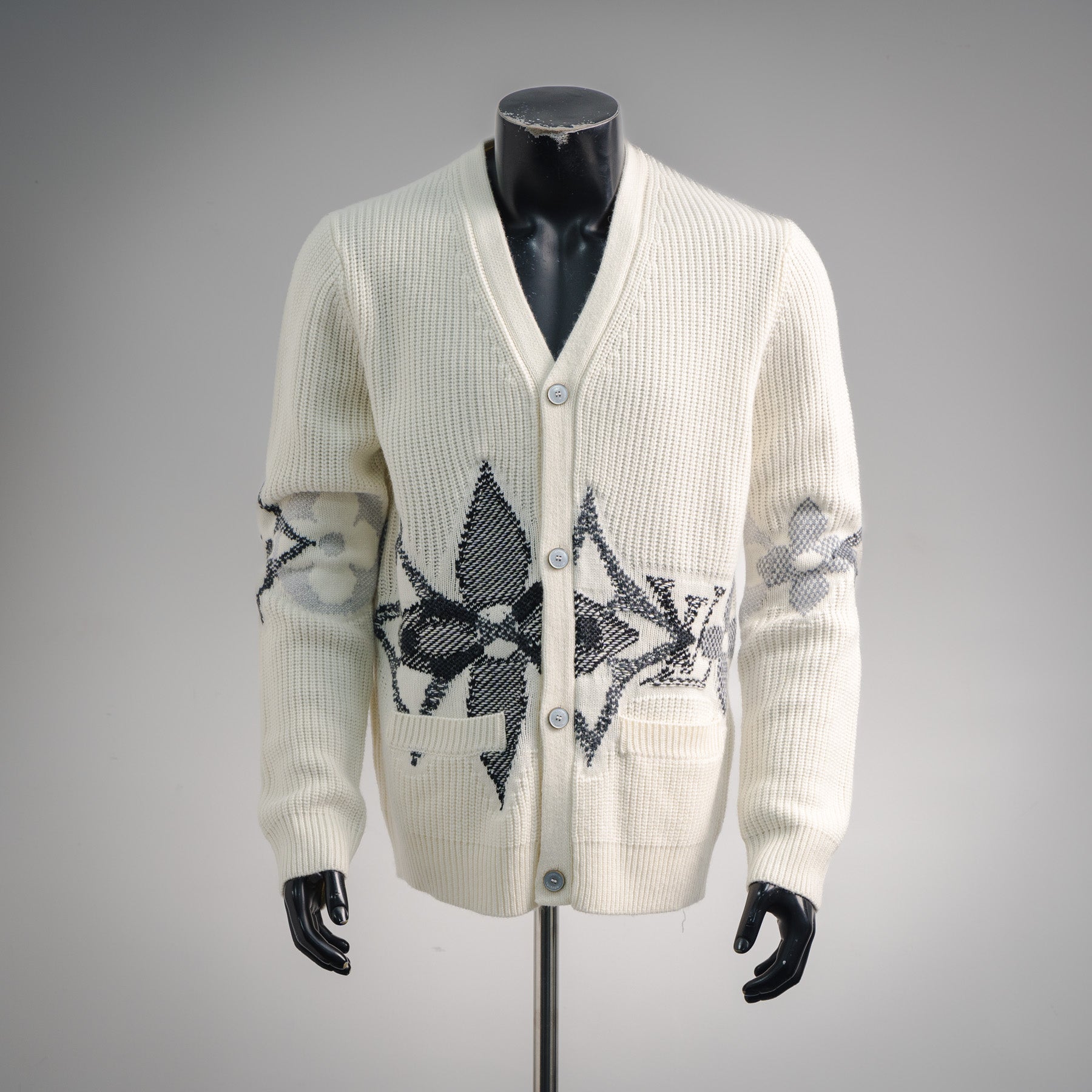 Louis 25fw jacquard cardigan