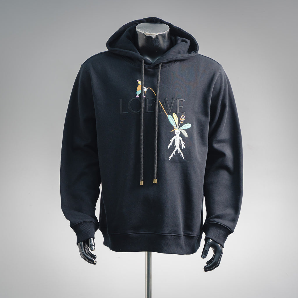 Loe 25fw embroidered hoodie