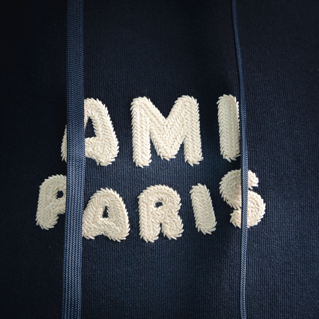 Ami 25fw embroidered hoodie