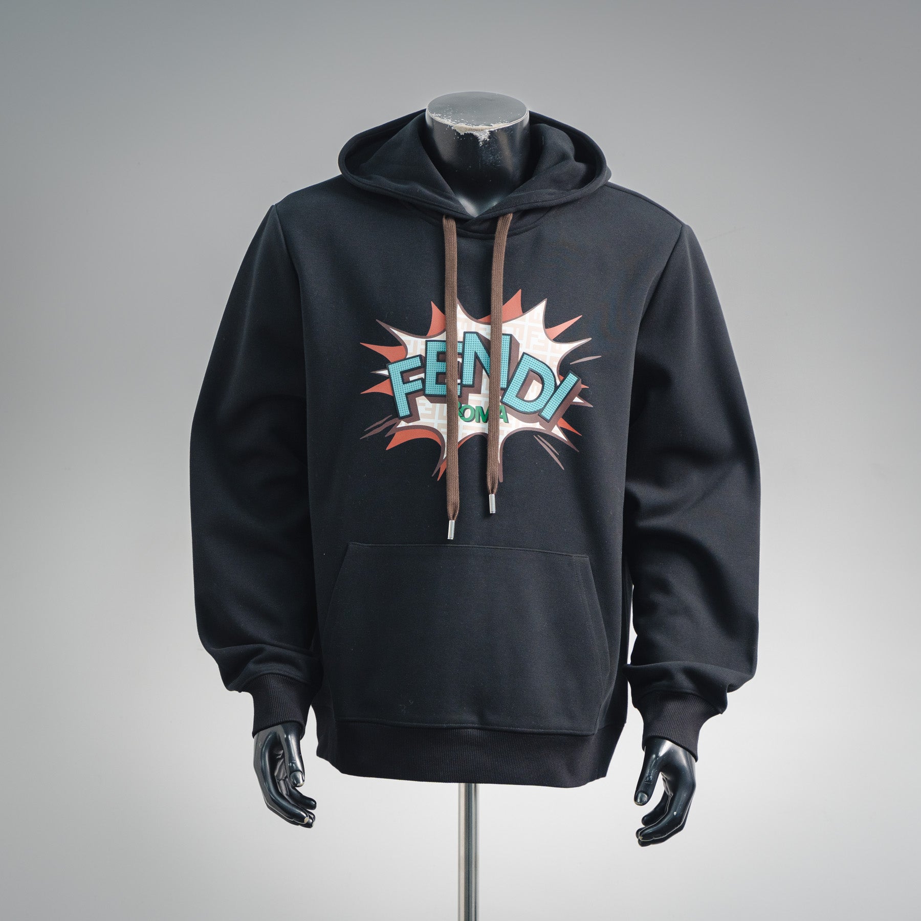 Fend 25fw printed hoodie