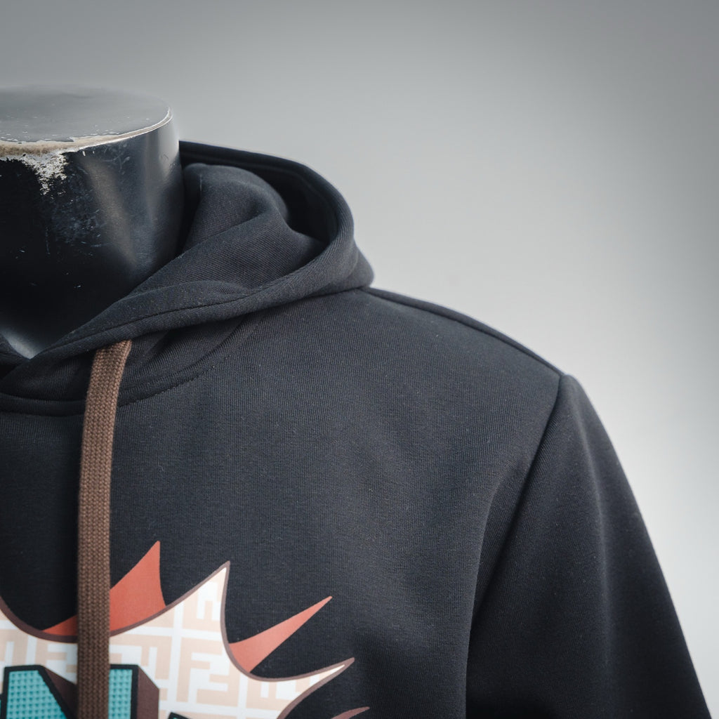 Fend 25fw printed hoodie