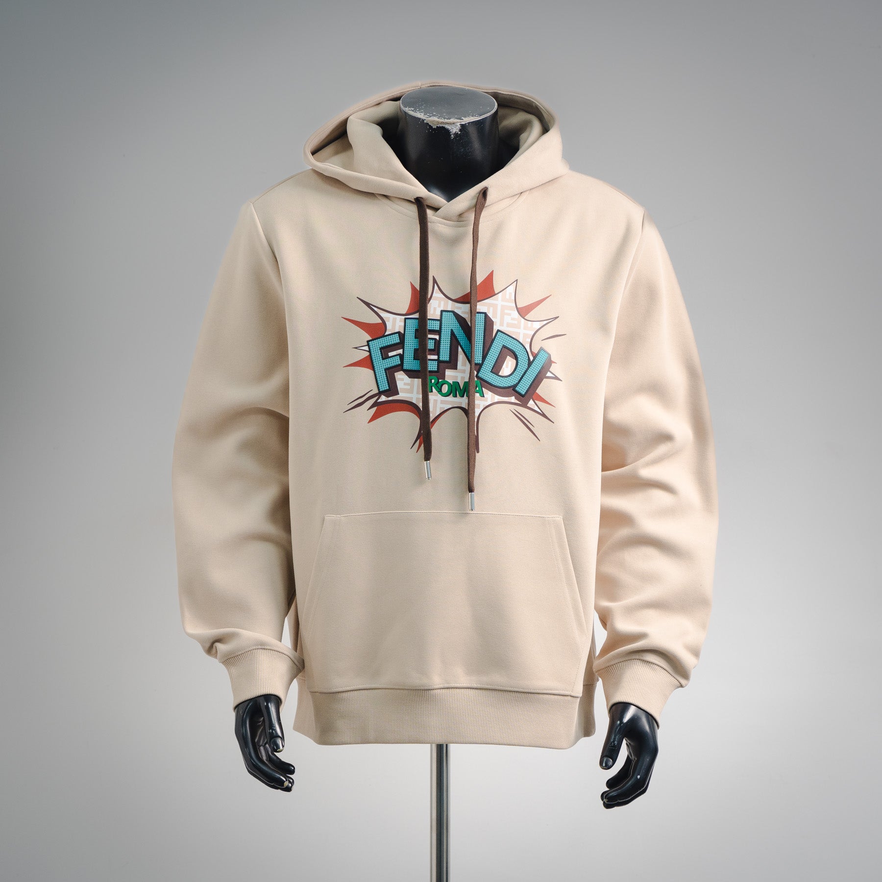 Fend 25fw printed hoodie