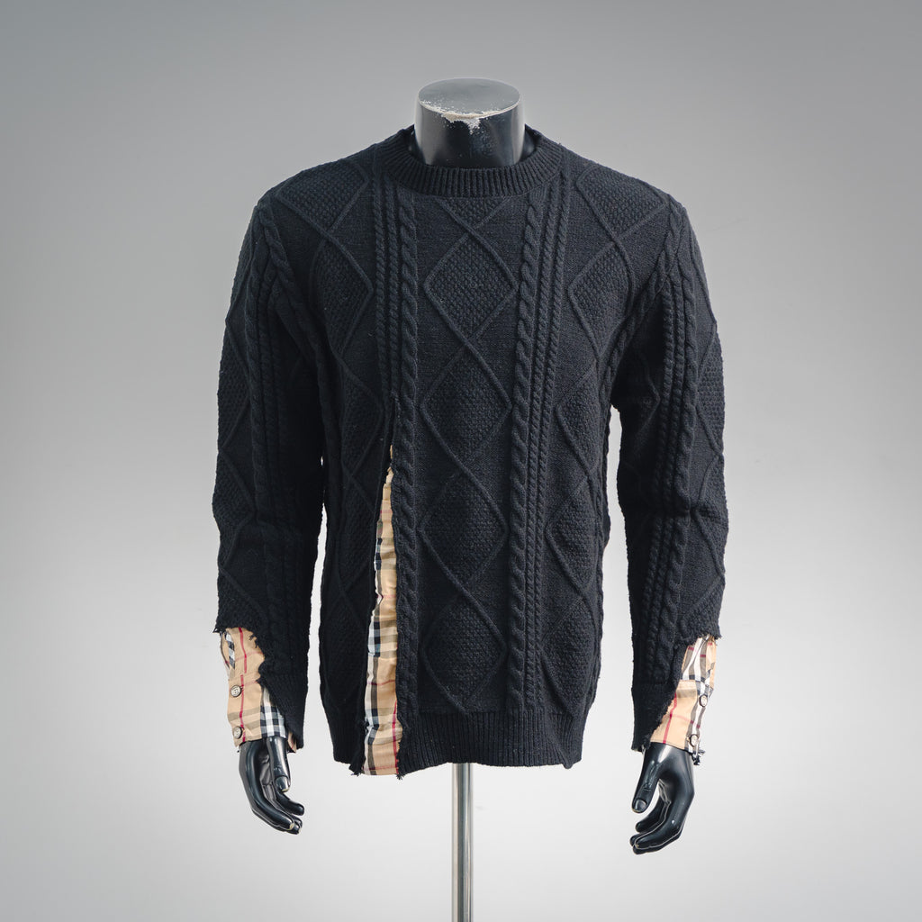 Burbery 25fw splicing sweater
