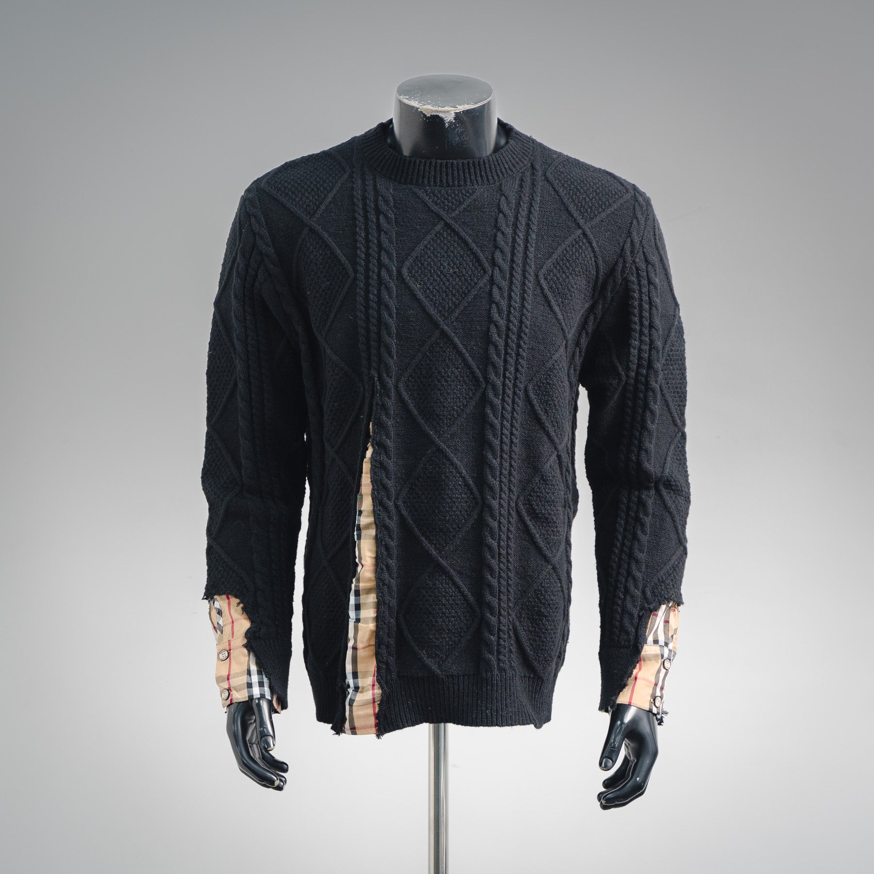 Burbery 25fw splicing sweater