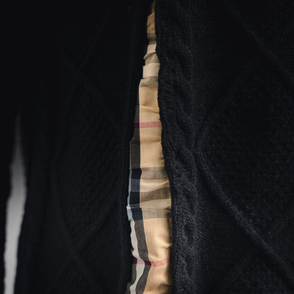 Burbery 25fw splicing sweater