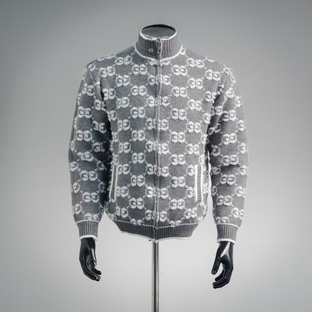 Guc 25fw jacquard cardigan