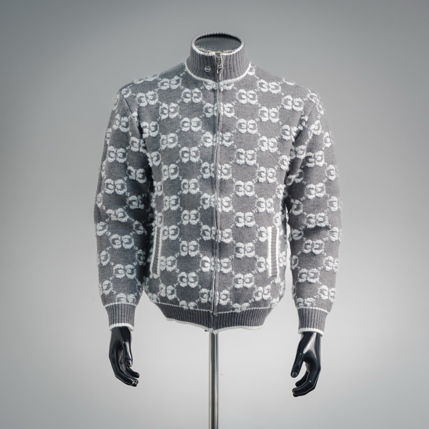 Guc 25fw jacquard cardigan