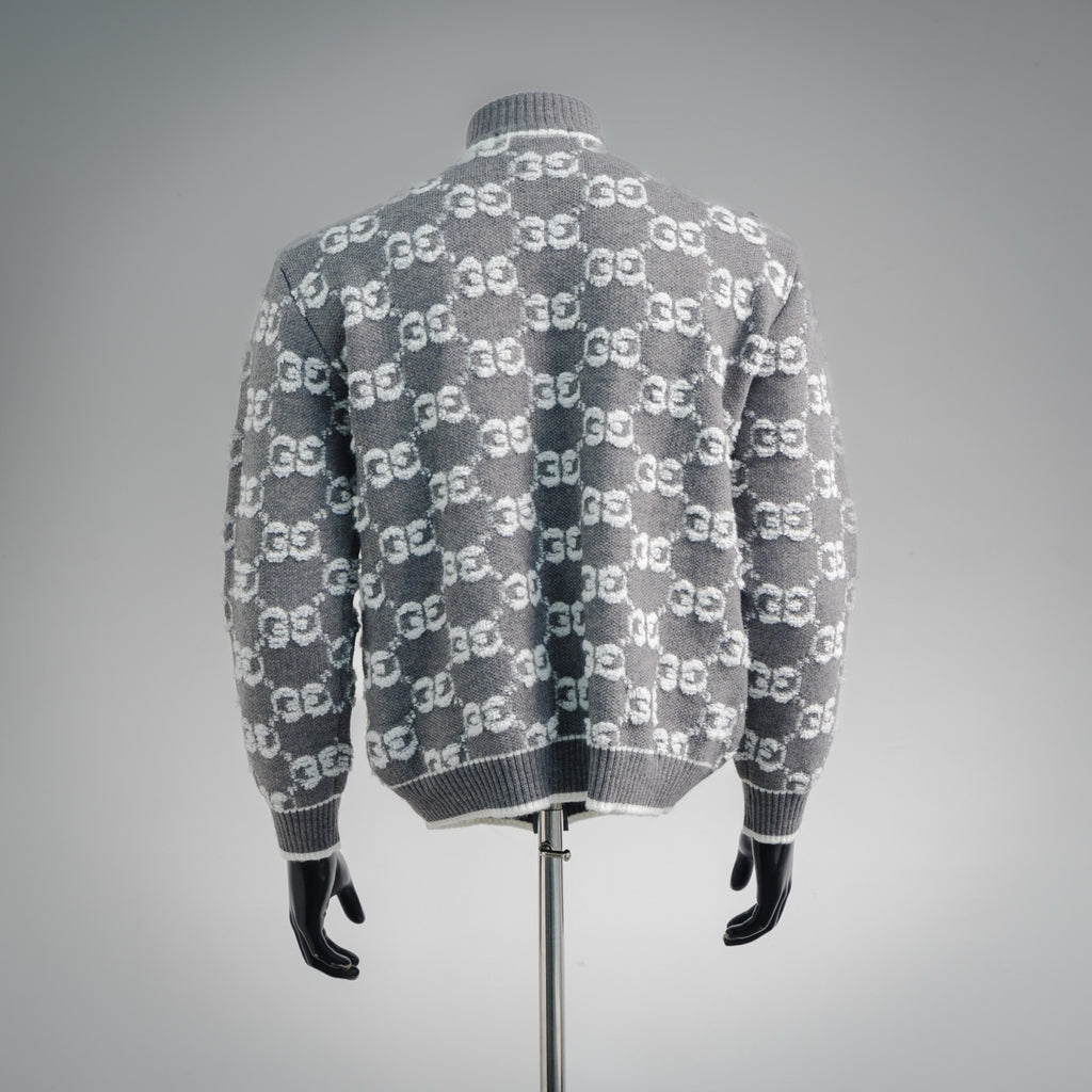 Guc 25fw jacquard cardigan