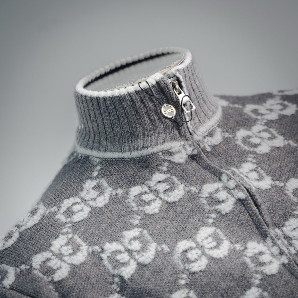 Guc 25fw jacquard cardigan