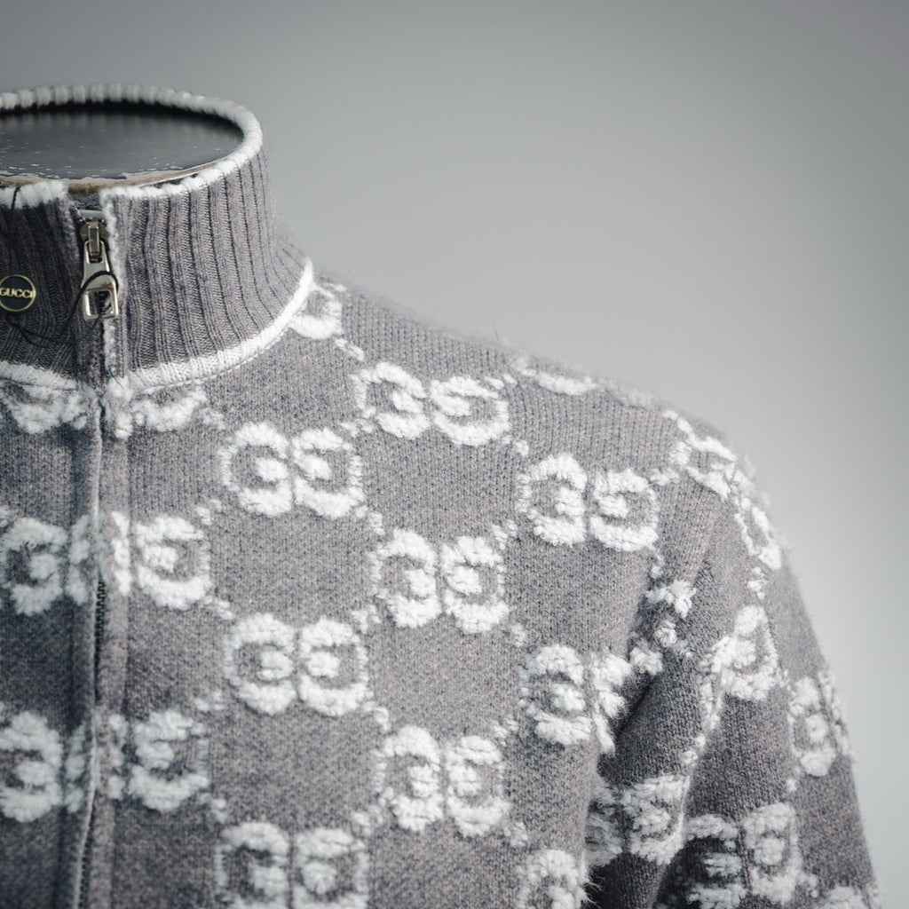 Guc 25fw jacquard cardigan