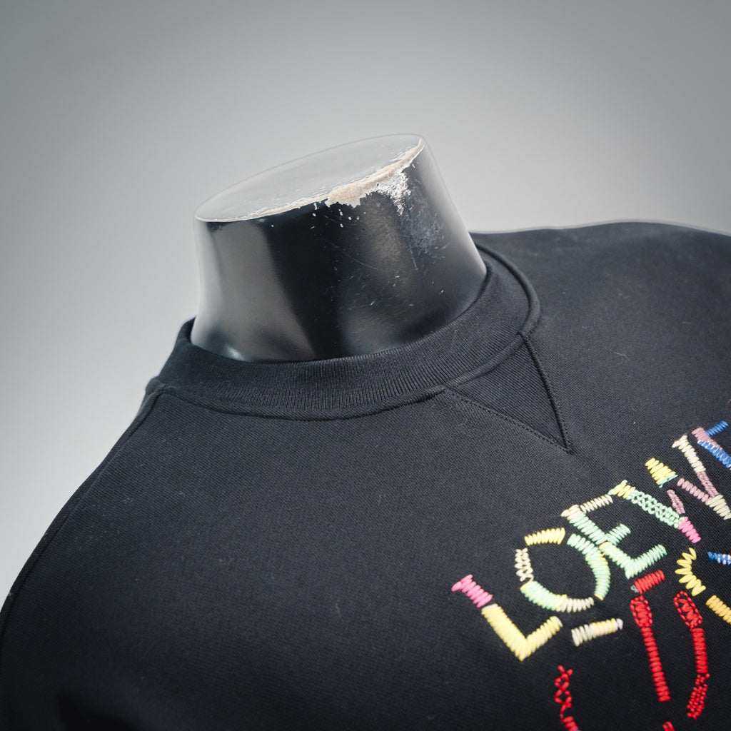 Loe 25fw embroidered sweatshirt