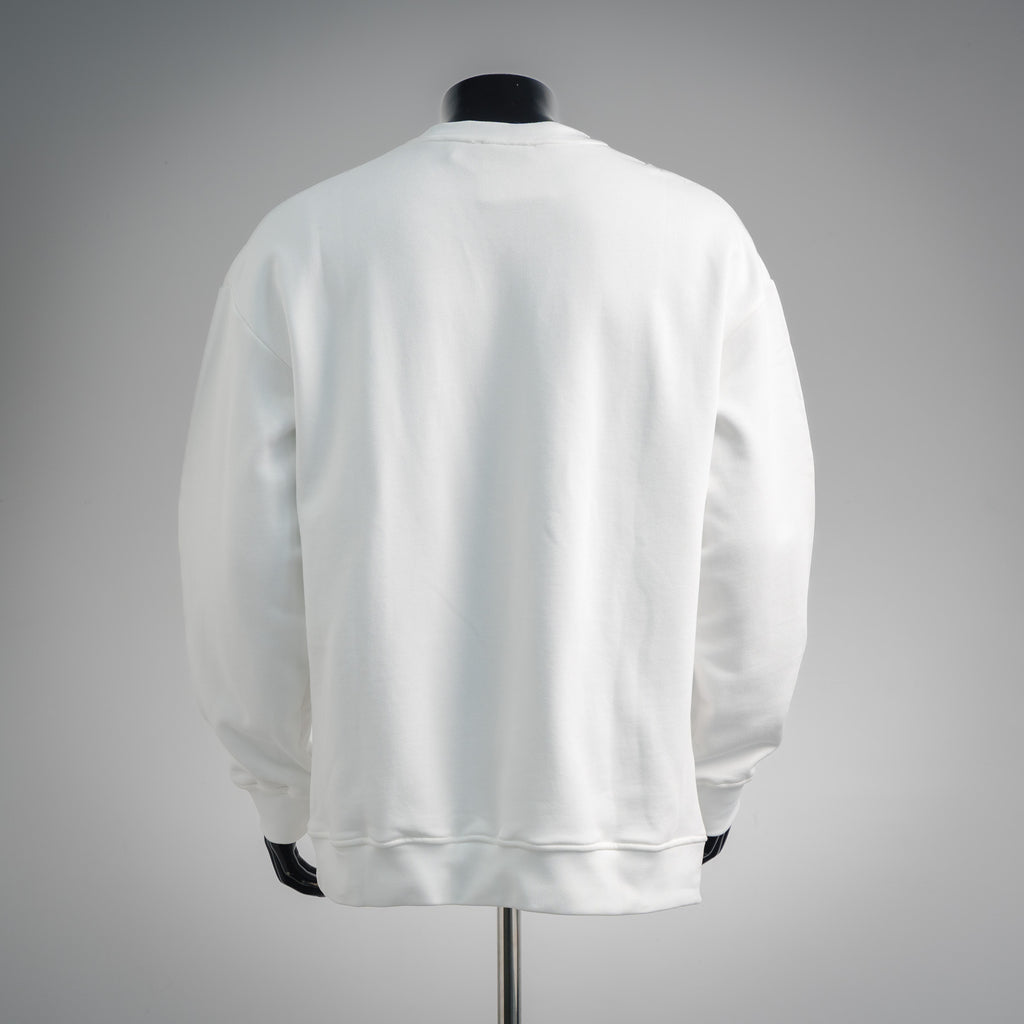 Loe 25fw embroidered sweatshirt