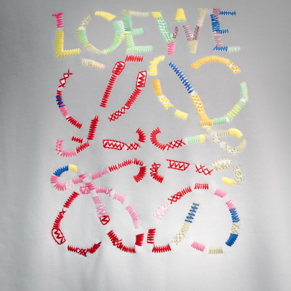 Loe 25fw embroidered sweatshirt