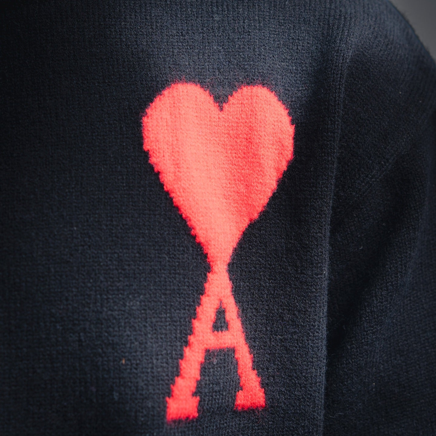 Ami 25fw jacquard sweater