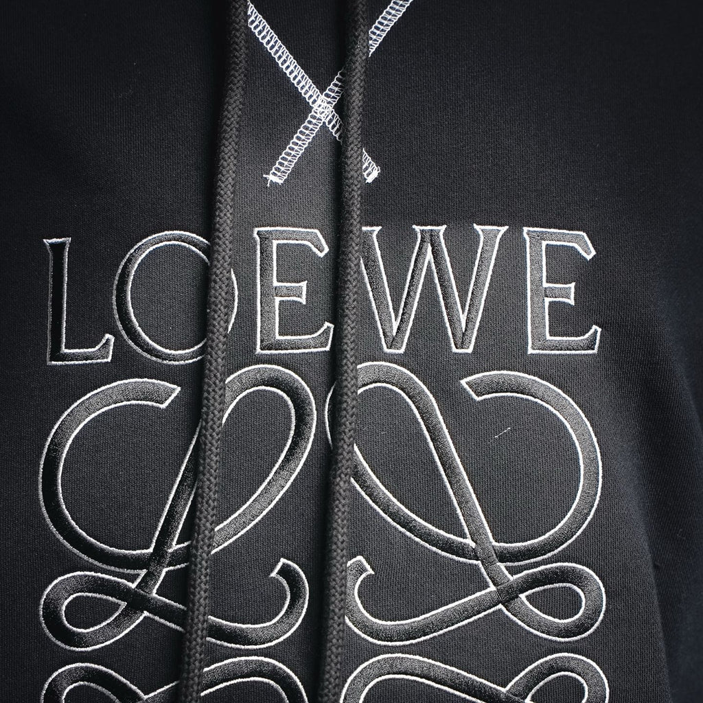 Loe 25fw embroidered hoodie