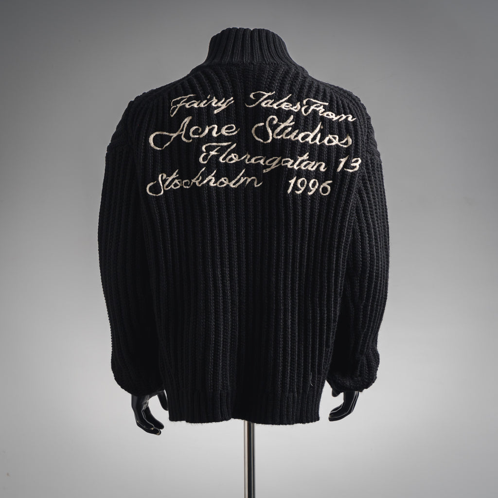 Acne 25fw embroidered cardigan