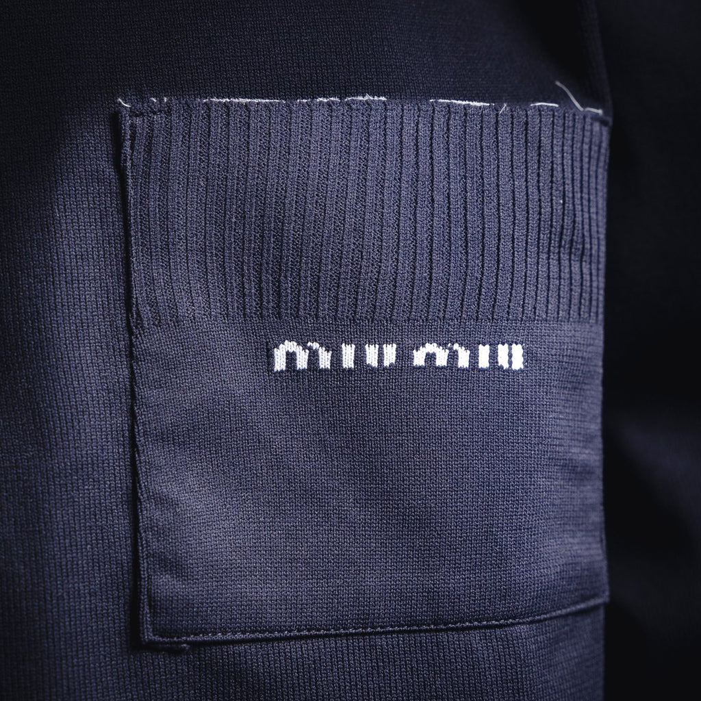 Miu 25fw knitted cardigan