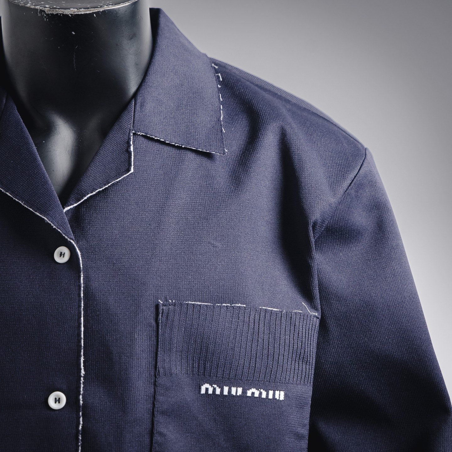 Miu 25fw knitted cardigan