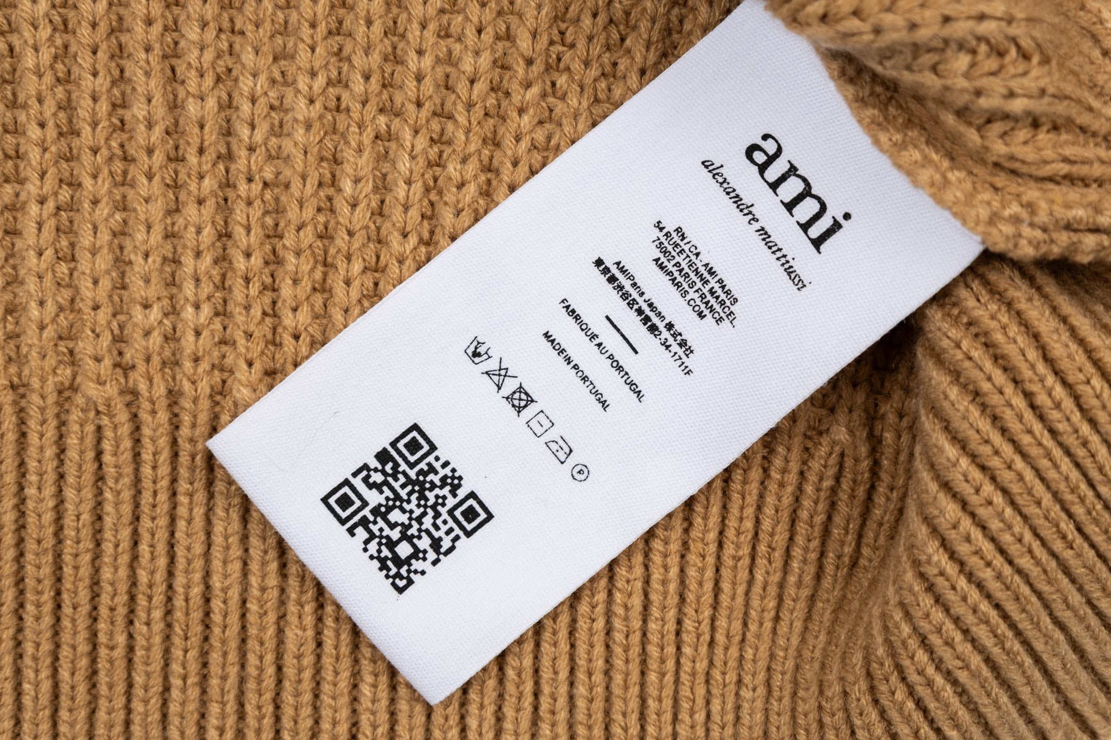 Ami 25fw jacquard sweater